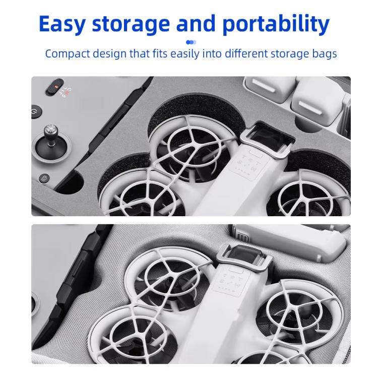 For DJI Neo BRDRC Metal Bumper Crash Bar Drone Gimbal Lens Protection Bracket Accessories(Silver)