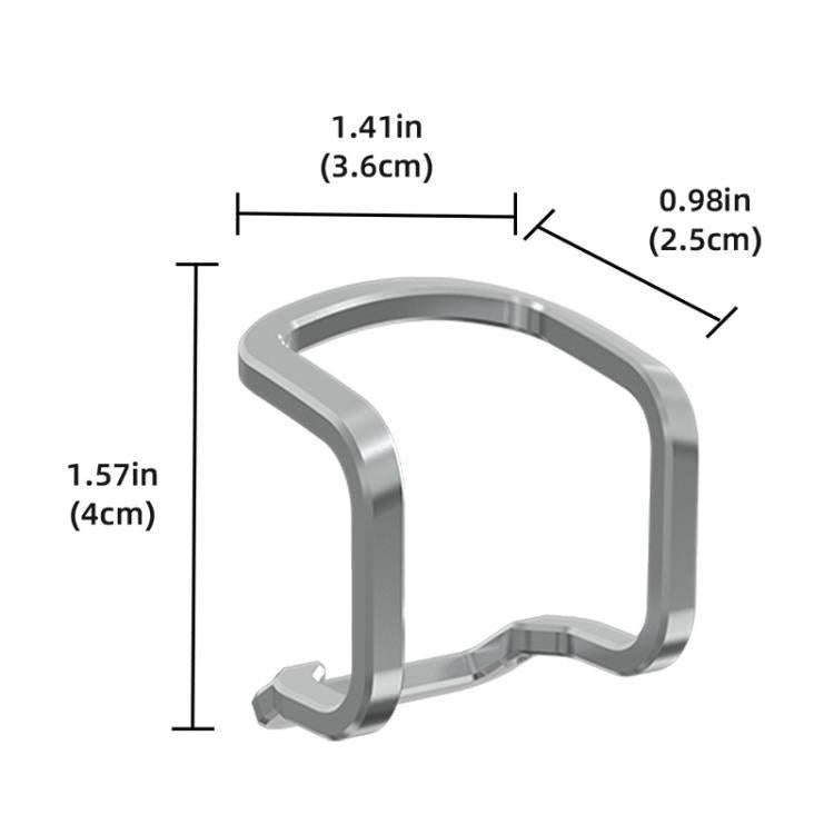 For DJI Neo BRDRC Metal Bumper Crash Bar Drone Gimbal Lens Protection Bracket Accessories(Silver)