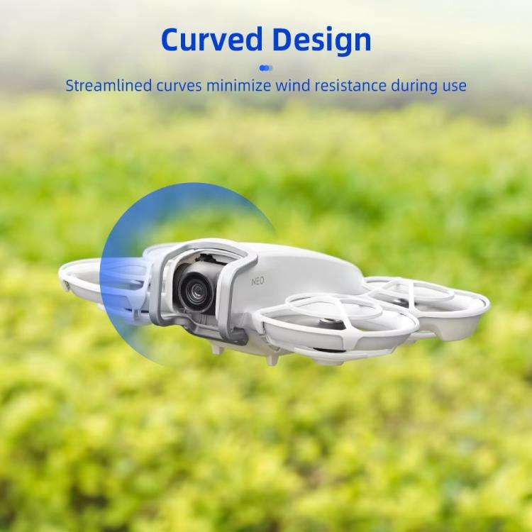 For DJI Neo BRDRC Metal Bumper Crash Bar Drone Gimbal Lens Protection Bracket Accessories(Silver)