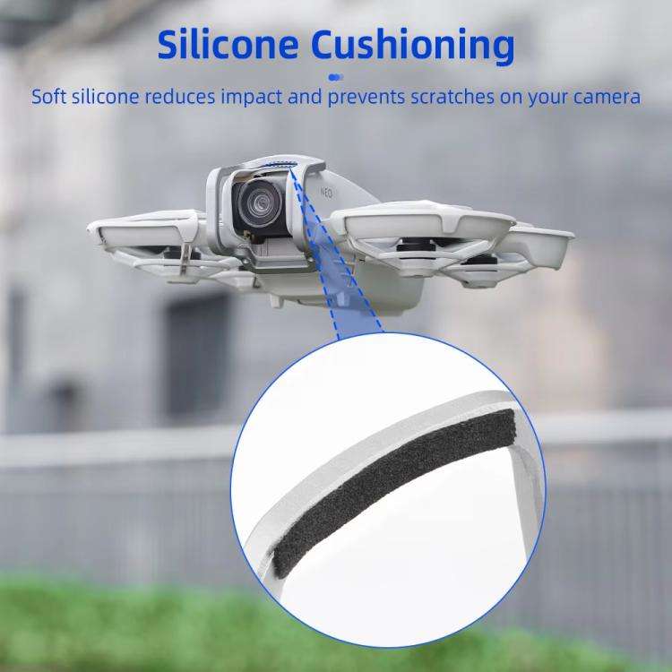 For DJI Neo BRDRC Metal Bumper Crash Bar Drone Gimbal Lens Protection Bracket Accessories(Silver)