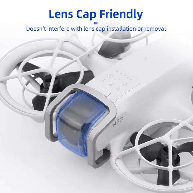 For DJI Neo BRDRC Metal Bumper Crash Bar Drone Gimbal Lens Protection Bracket Accessories(Silver)