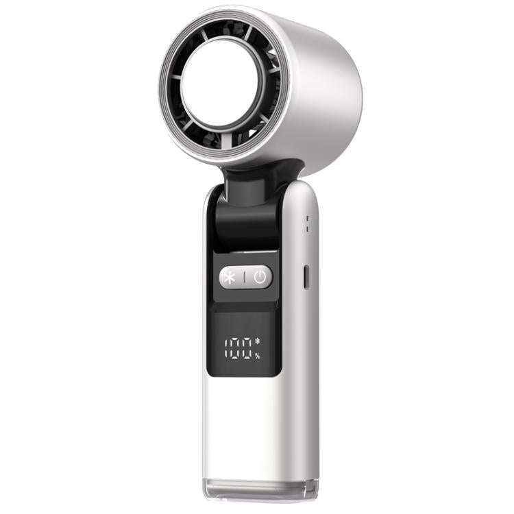 100-gear High Speed Handheld Fan Mini USB Rechargeable Foldable Portable Turbo Small Fan With Coo...