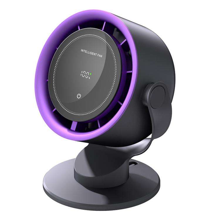 Wall Mount Desktop Turbo High Speed Fan Large Wind USB Circulating Hurricane Small Fan(Gray)