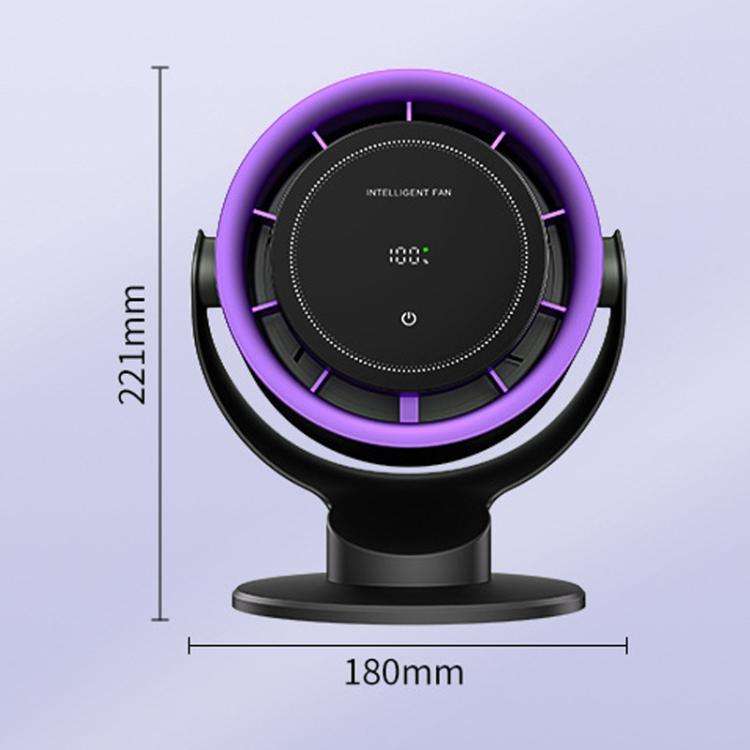 Wall Mount Desktop Turbo High Speed Fan Large Wind USB Circulating Hurricane Small Fan(Gray)
