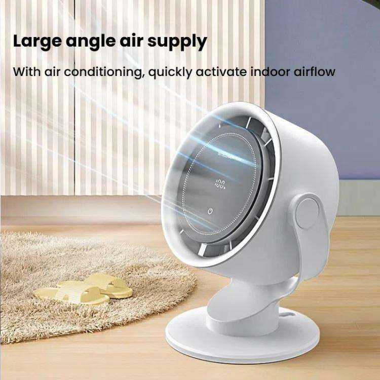 Wall Mount Desktop Turbo High Speed Fan Large Wind USB Circulating Hurricane Small Fan(Gray)