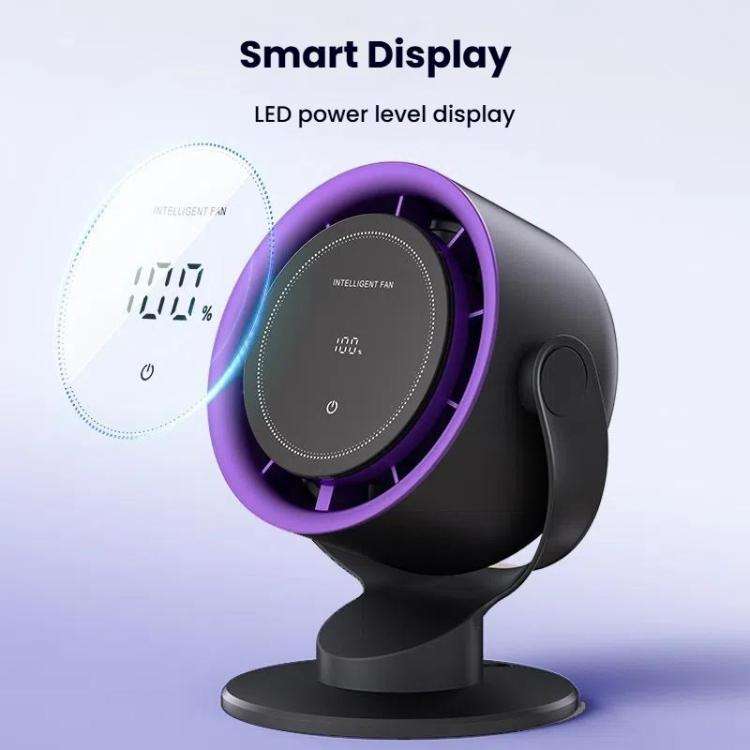Wall Mount Desktop Turbo High Speed Fan Large Wind USB Circulating Hurricane Small Fan(White)