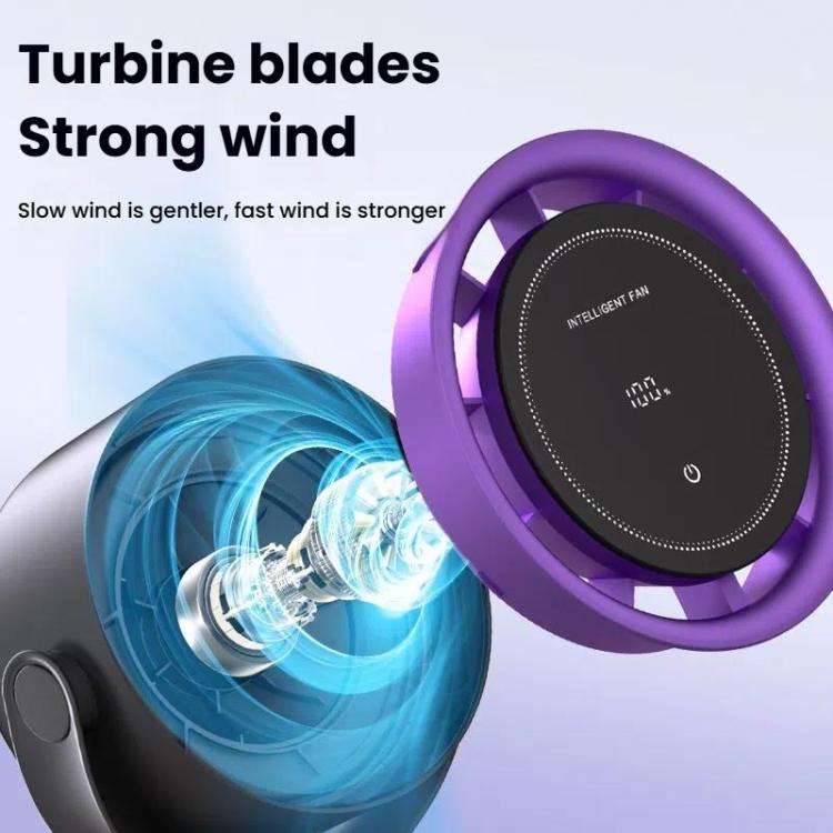 Wall Mount Desktop Turbo High Speed Fan Large Wind USB Circulating Hurricane Small Fan(Gray)
