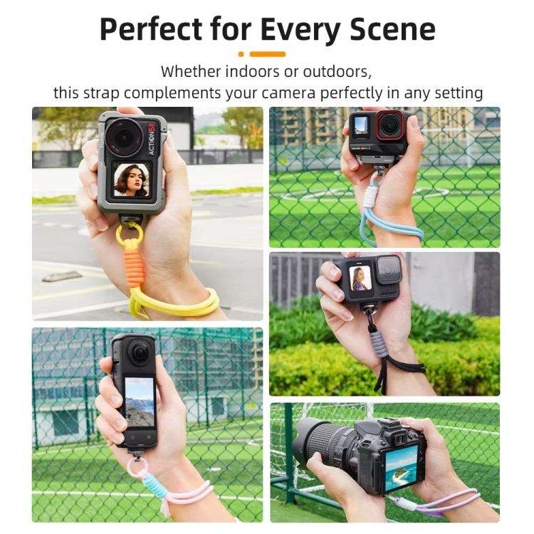 BRDRC Sports Camera Hand Lanyard With 1/4 inch Screw Loss Prevention Lanyard Wrist Strap Accessor...