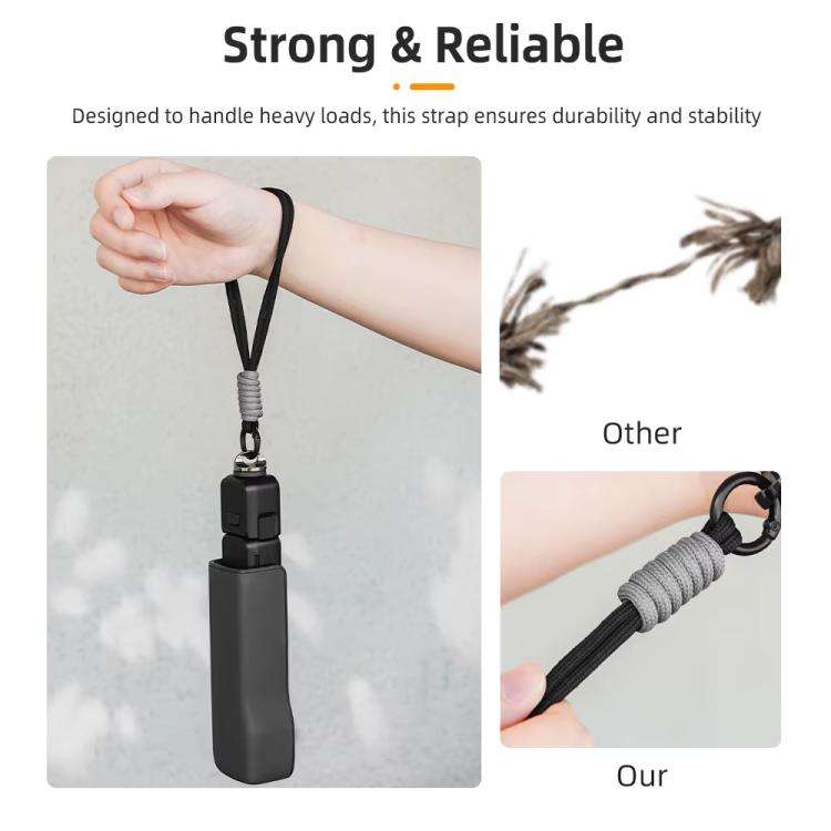 BRDRC Sports Camera Hand Lanyard With 1/4 inch Screw Loss Prevention Lanyard Wrist Strap Accessor...
