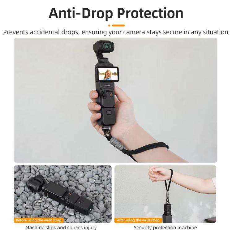 BRDRC Sports Camera Hand Lanyard With 1/4 inch Screw Loss Prevention Lanyard Wrist Strap Accessor...