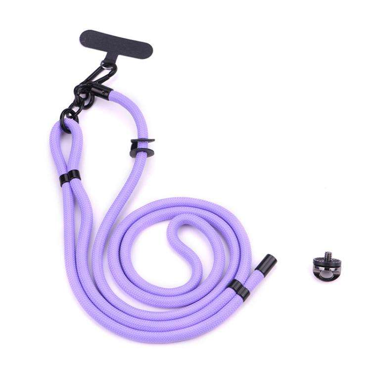 BRDRC Sport Camera Lanyard With 1/4 inch Screw Anti-Lost Crossbody Rope Accessory(Purple)