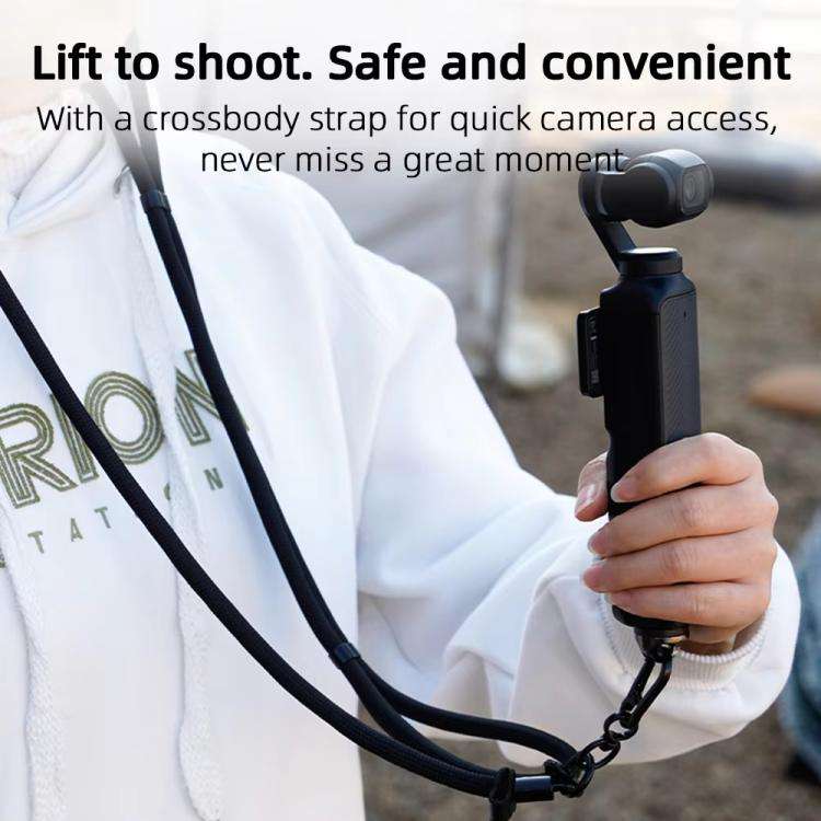 BRDRC Sport Camera Lanyard With 1/4 inch Screw Anti-Lost Crossbody Rope Accessory(Blue)