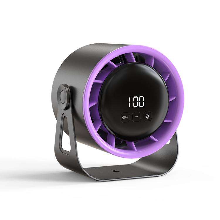 100-Gear High-Speed Circulating Fan Rechargeable Desktop Digital Display Turbo Wall-Mounted Fan, ...