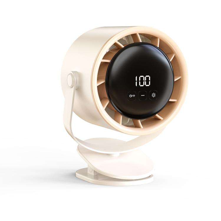100-Gear High-Speed Circulating Fan Rechargeable Desktop Digital Display Turbo Wall-Mounted Fan, ...