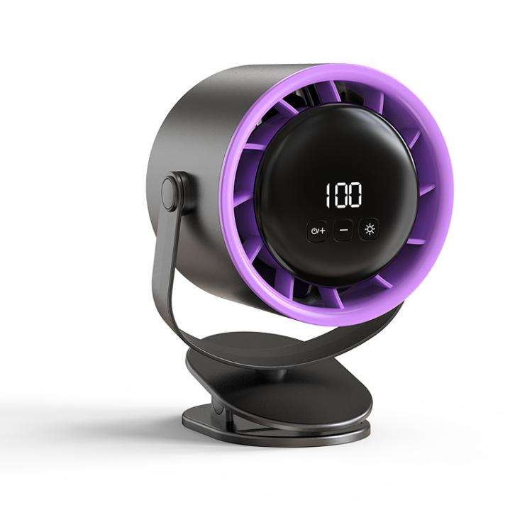 100-Gear High-Speed Circulating Fan Rechargeable Desktop Digital Display Turbo Wall-Mounted Fan, ...