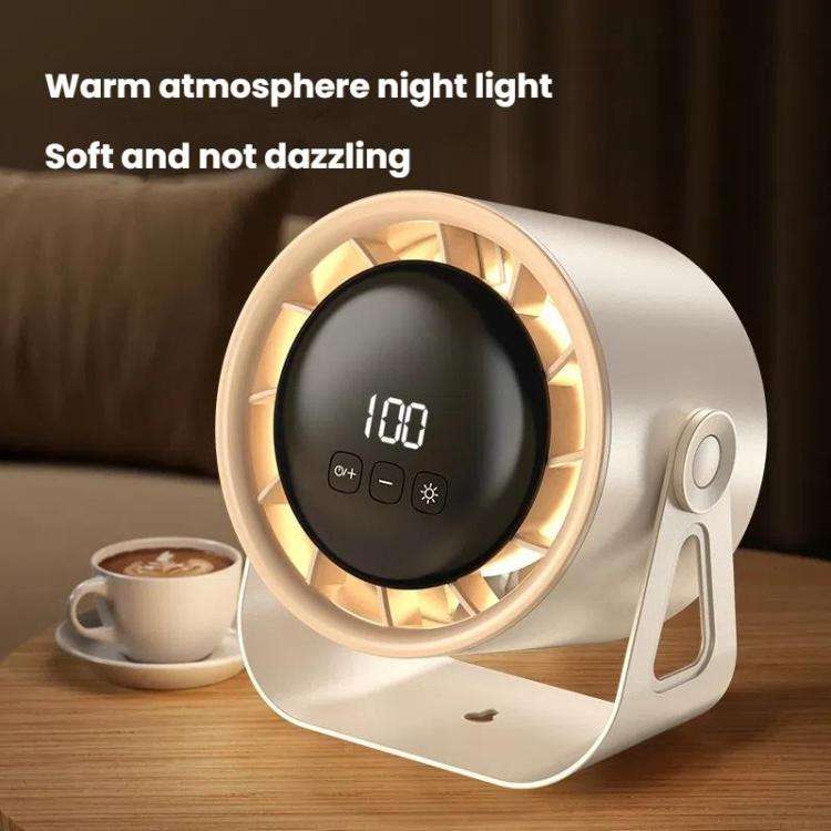 100-Gear High-Speed Circulating Fan Rechargeable Desktop Digital Display Turbo Wall-Mounted Fan, ...