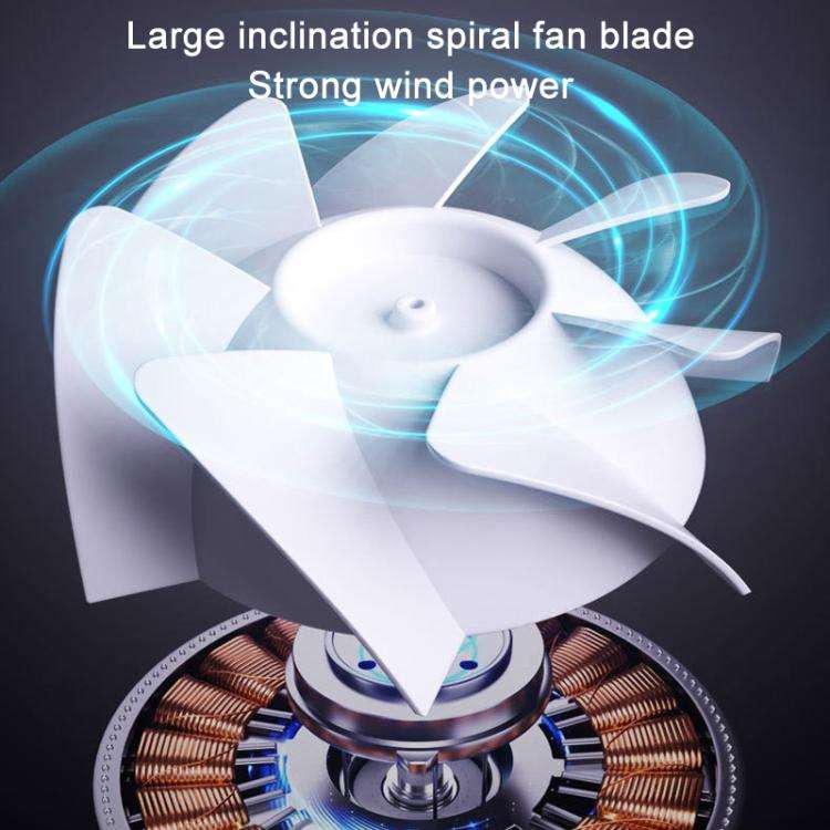 100-Gear High-Speed Circulating Fan Rechargeable Desktop Digital Display Turbo Wall-Mounted Fan, ...
