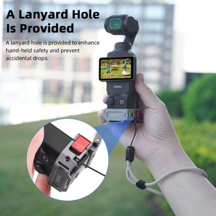For DJI OSMO Pocket 3 BRDRC PO3005 Multi-functional Magnetic Base Expansion Back Clip Holder Adap...
