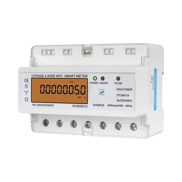 SINOTIMER DTS6619-050 80A With Switch 3-phase Tuya WiFi Energy Meter AC 380V
