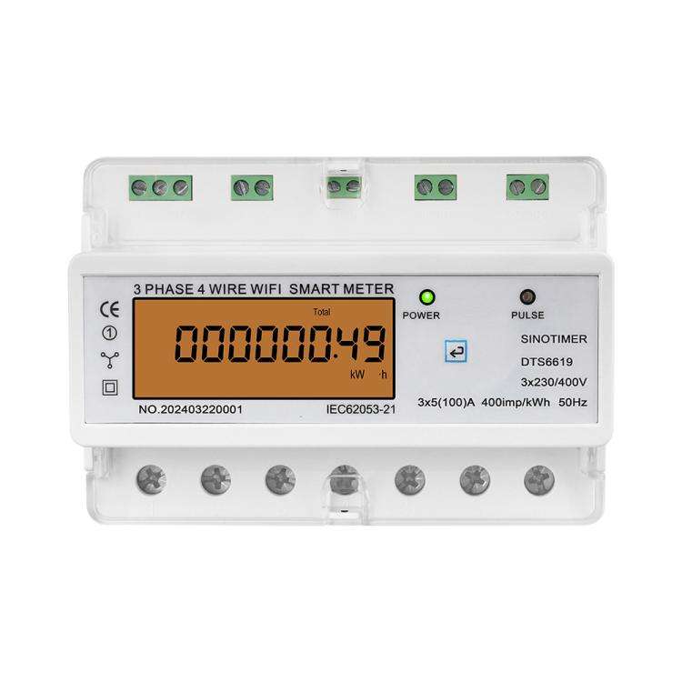 SINOTIMER DTS6619-049 100A Without Switch 3-phase Tuya WiFi Energy Meter AC 380V