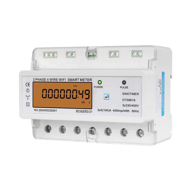 SINOTIMER DTS6619-049 100A Without Switch 3-phase Tuya WiFi Energy Meter AC 380V