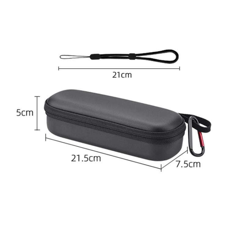 For DJI OSMO Pocket 3 BRDRC Storage Bag Standalone Handy Case Protective Pouch(PU Black)