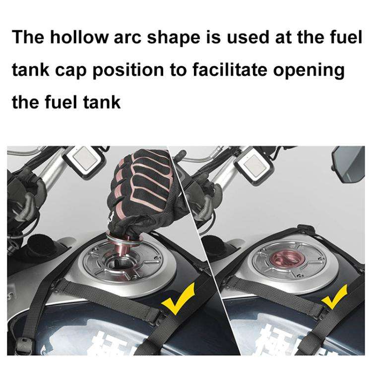 Rhinowalk MTR001B Outdoor Riding Motorcycle Fuel Tank Double-side Storage Hanging Bags(Black)