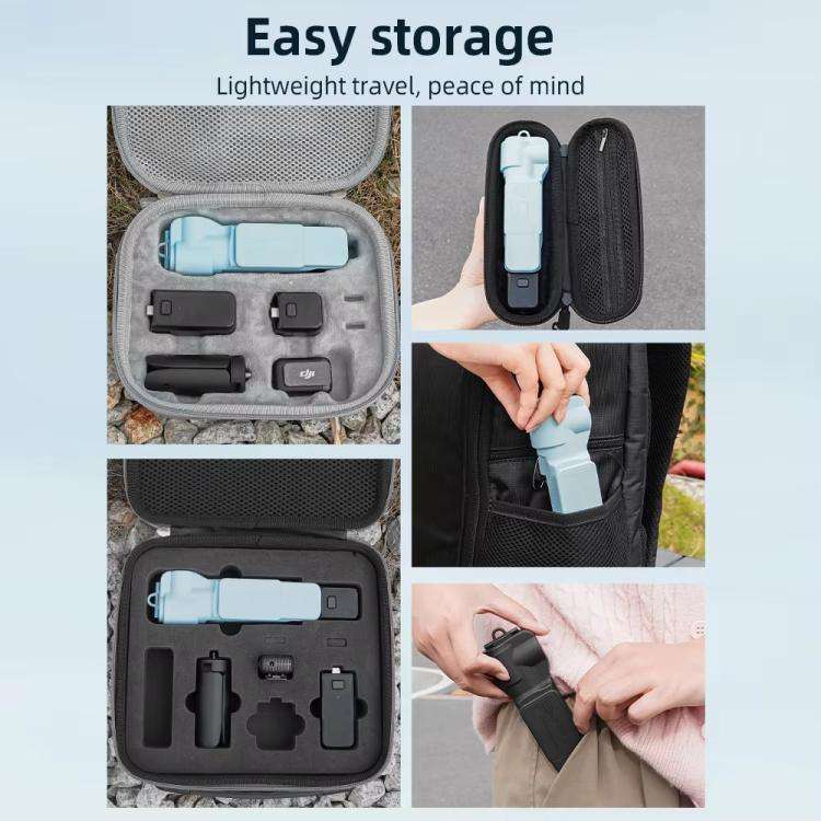 For DJI OSMO Pocket 3 BRDRC Lens Cap Camera Case Screen Protector Accessories(Black)