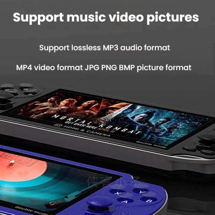 A3 4.3-Inch Handheld Game Console With Camera Supports Dual Handles/TV Output/10 Simulators Built...