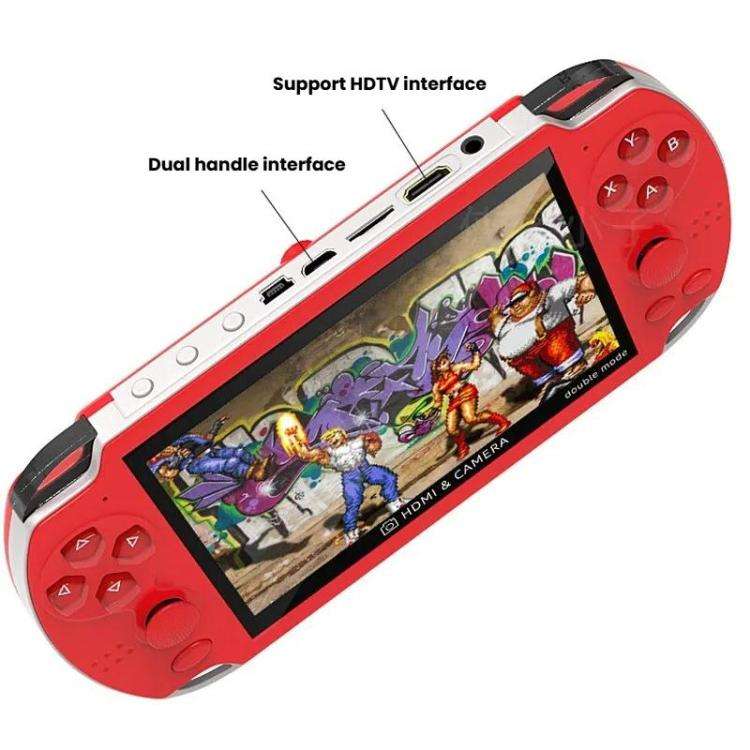 A3 4.3-Inch Handheld Game Console With Camera Supports Dual Handles/TV Output/10 Simulators Built...