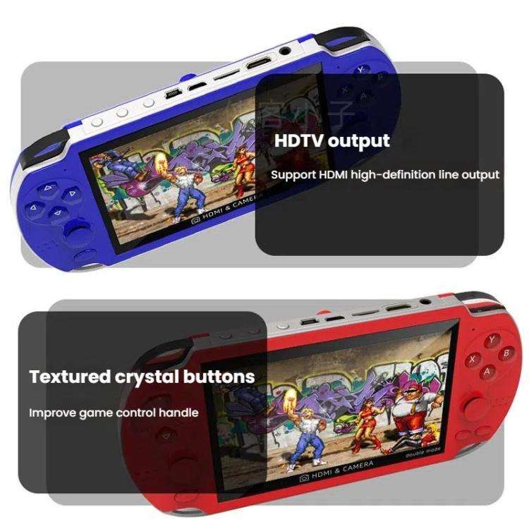 A3 4.3-Inch Handheld Game Console With Camera Supports Dual Handles/TV Output/10 Simulators Built...