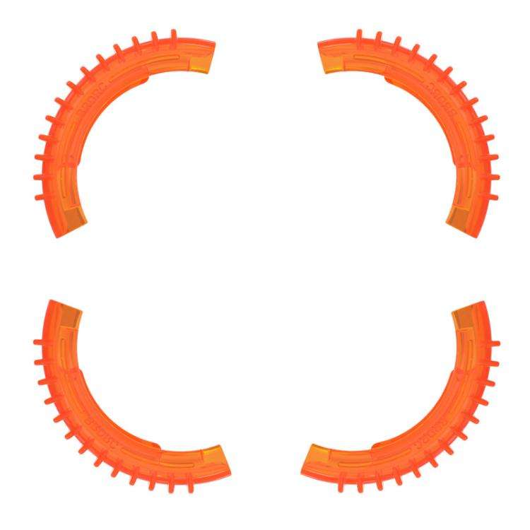 For DJI Avata 2 BRDRC 4pcs Paddle Protection Bumper Rings(Orange)