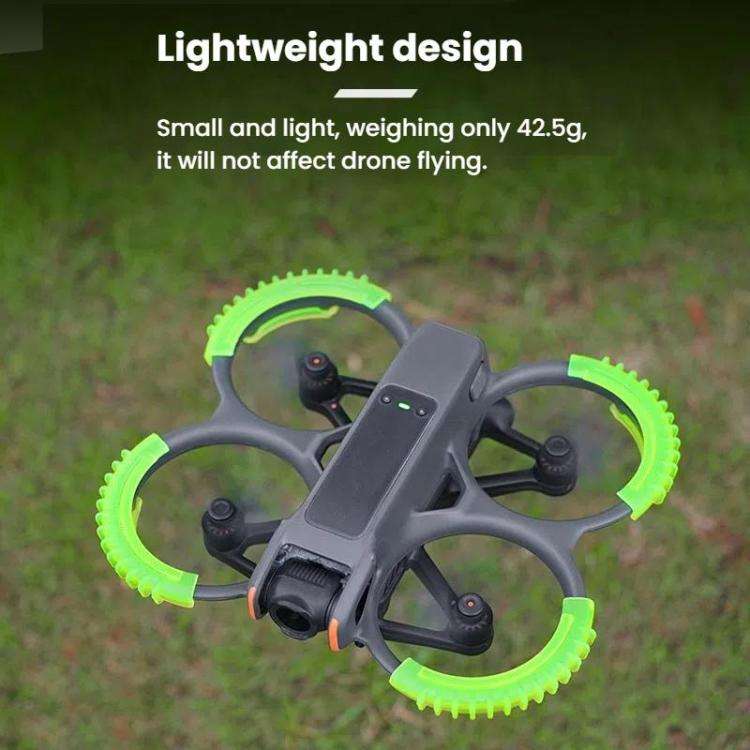 For DJI Avata 2 BRDRC 4pcs Paddle Protection Bumper Rings(Black)