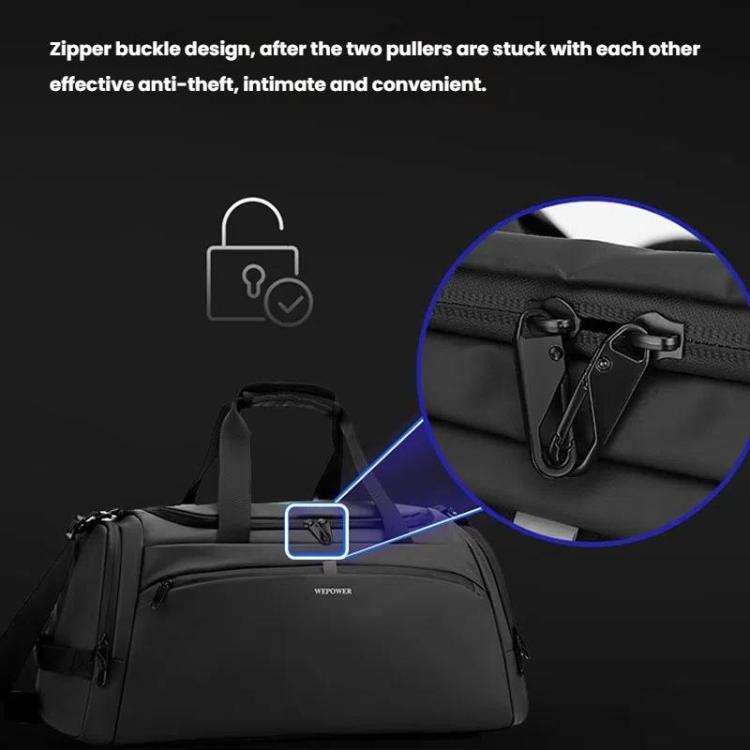 WEPOWER Large Capacity Travel Bag With Independent Shoe Compartment and Wet / Dry Separation Comp...