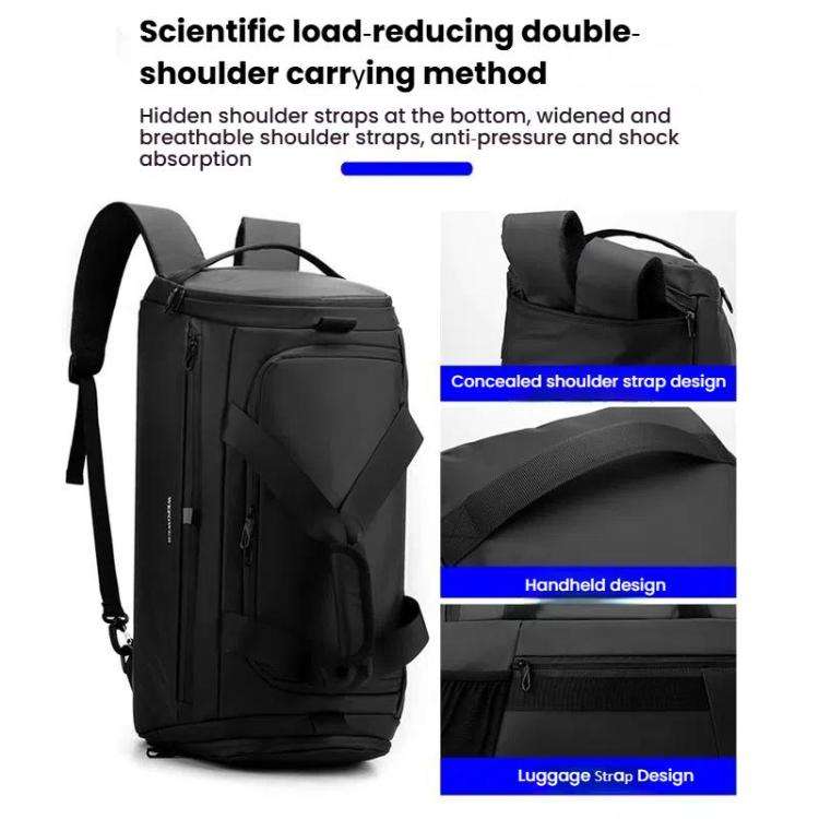 WEPOWER Large Capacity Travel Bag With Independent Shoe Compartment and Wet / Dry Separation Comp...