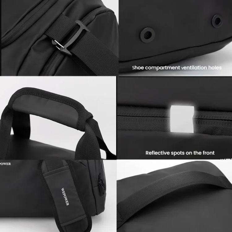 WEPOWER Large Capacity Travel Bag With Independent Shoe Compartment and Wet / Dry Separation Comp...