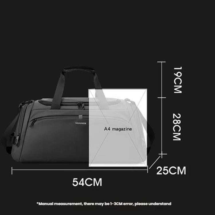 WEPOWER Large Capacity Travel Bag With Independent Shoe Compartment and Wet / Dry Separation Comp...