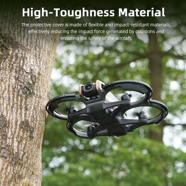 For DJI Avata 2 BRDRC Integrated Paddle Protector One-piece Bumper Ring(Black)
