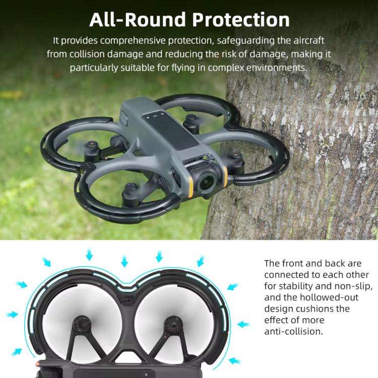 For DJI Avata 2 BRDRC Integrated Paddle Protector One-piece Bumper Ring(Orange)