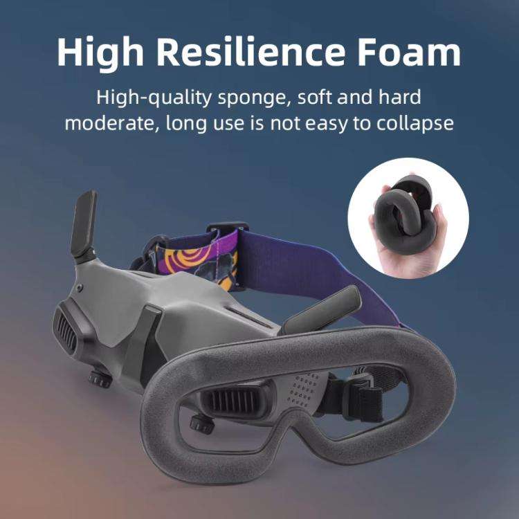 For DJI Avata Goggles 2 BRDRC Flying Glasses Protector Eyecups(Dark Gray)