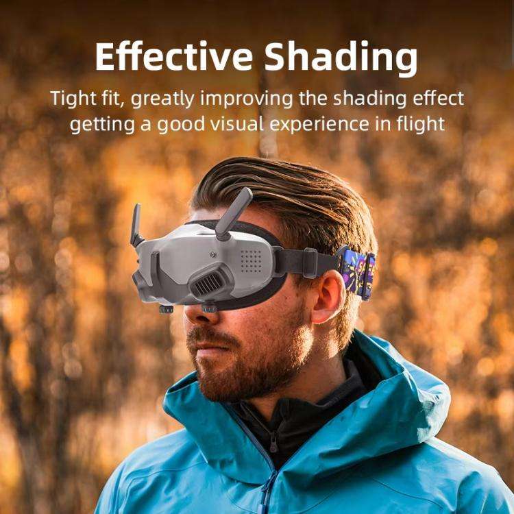 For DJI Avata Goggles 2 BRDRC Flying Glasses Protector Eyecups(Dark Gray)