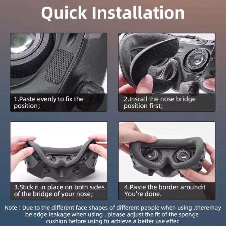 For DJI Avata Goggles 2 BRDRC Flying Glasses Protector Eyecups(Dark Gray)