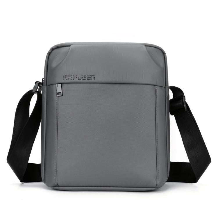 WEPOWER Men Messenger Bag Large Capacity Leisure Shoulder Bag For Travel Commuting(Gray)