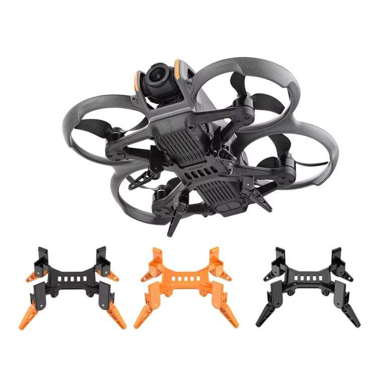 For DJI Avata 2 BRDRC Folding Height Enhanced Landing Gear Gimbal Protective Kickstand(Black)