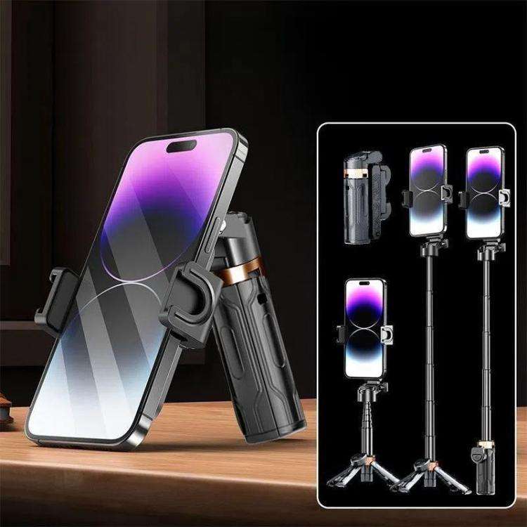 Pocket Mini Selfie Stick 3 In 1 Extendable Grip Phone Tripod With Bluetooth Remote Control(White)