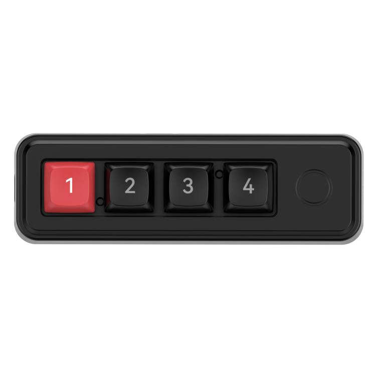 MKESPN 4-Key Macro Programmable Mechanical Gaming Keyboard With Dual USB-C Ports Hot-Swappable RG...