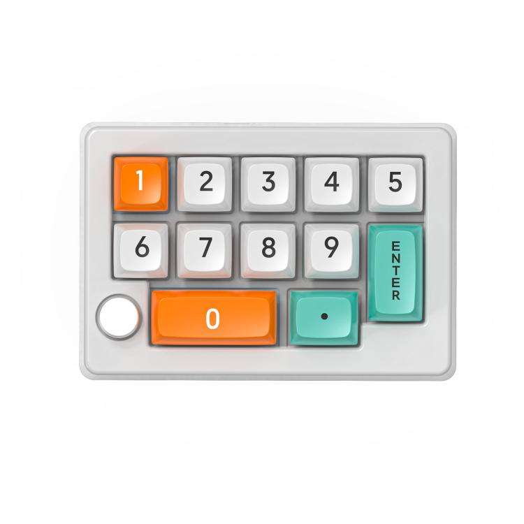 MKESPN W908 Wireless Tri-Mode Hot-Swappable Macro-Defined RGB Backlit Gaming Mechanical Keypad(Wh...