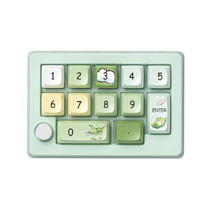 MKESPN W908 Wireless Tri-Mode Hot-Swappable Macro-Defined RGB Backlit Gaming Mechanical Keypad(Li...