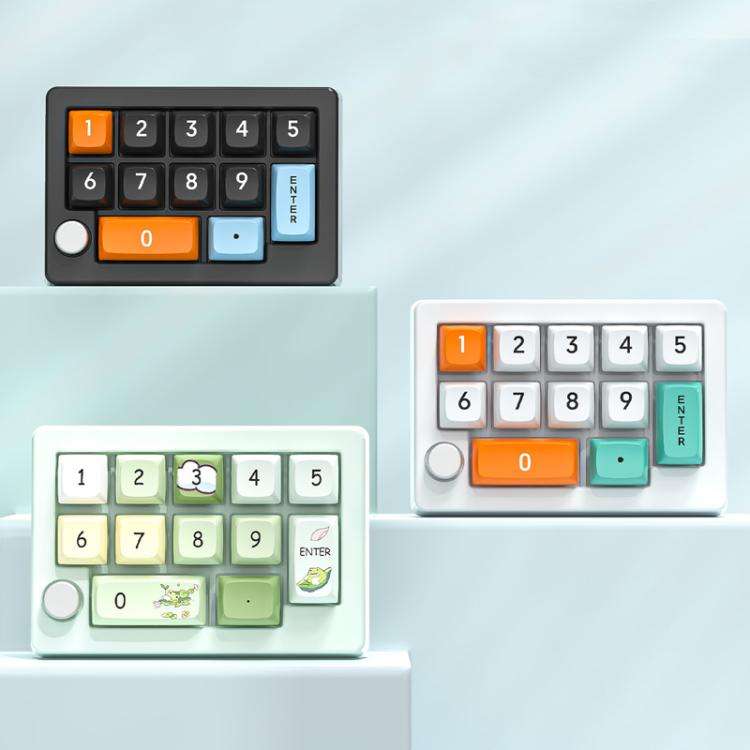 MKESPN W908 Wireless Tri-Mode Hot-Swappable Macro-Defined RGB Backlit Gaming Mechanical Keypad(Bl...