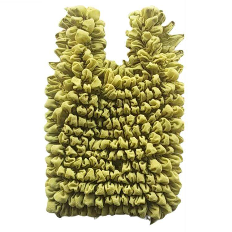 Mini Retractable Bubble Bag Multifunctional Large-capacity Elastic Shopping Bag(Avocado)